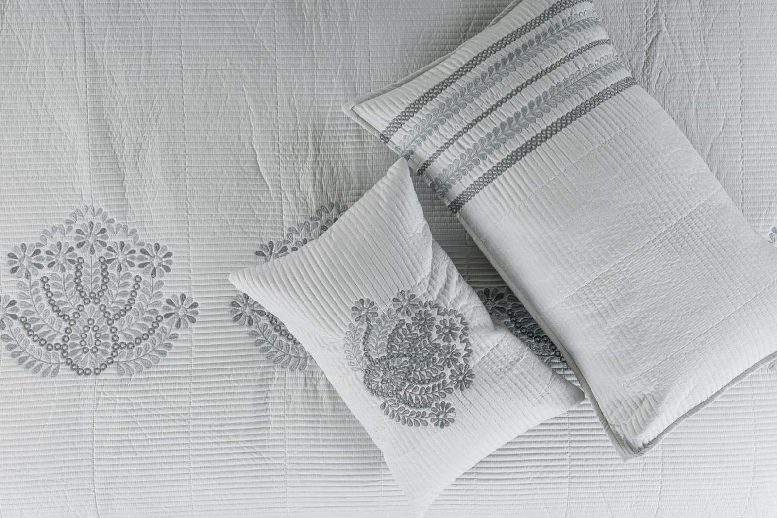 Damask Ice Grey Pillow