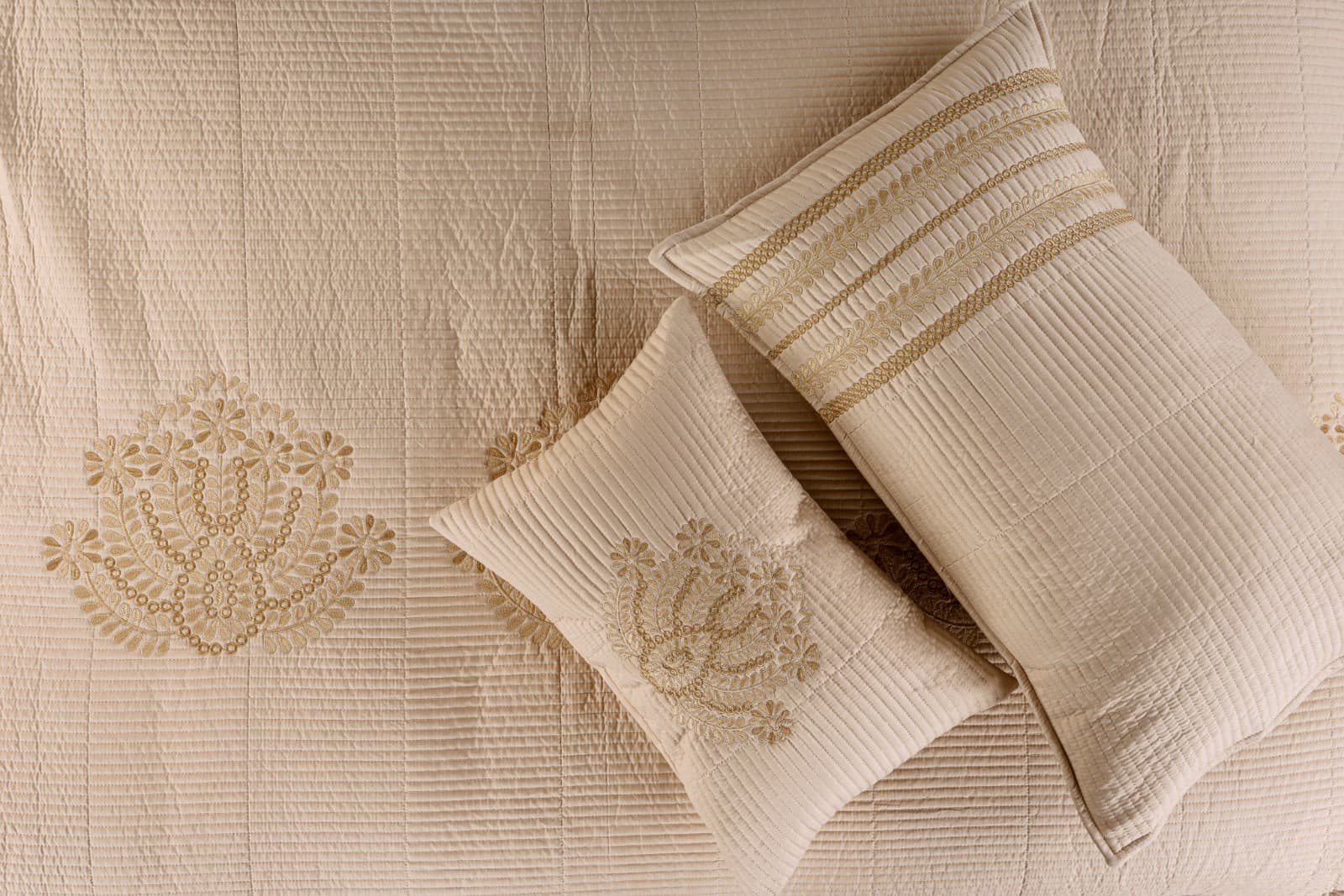 Damask Light Almond Pillow